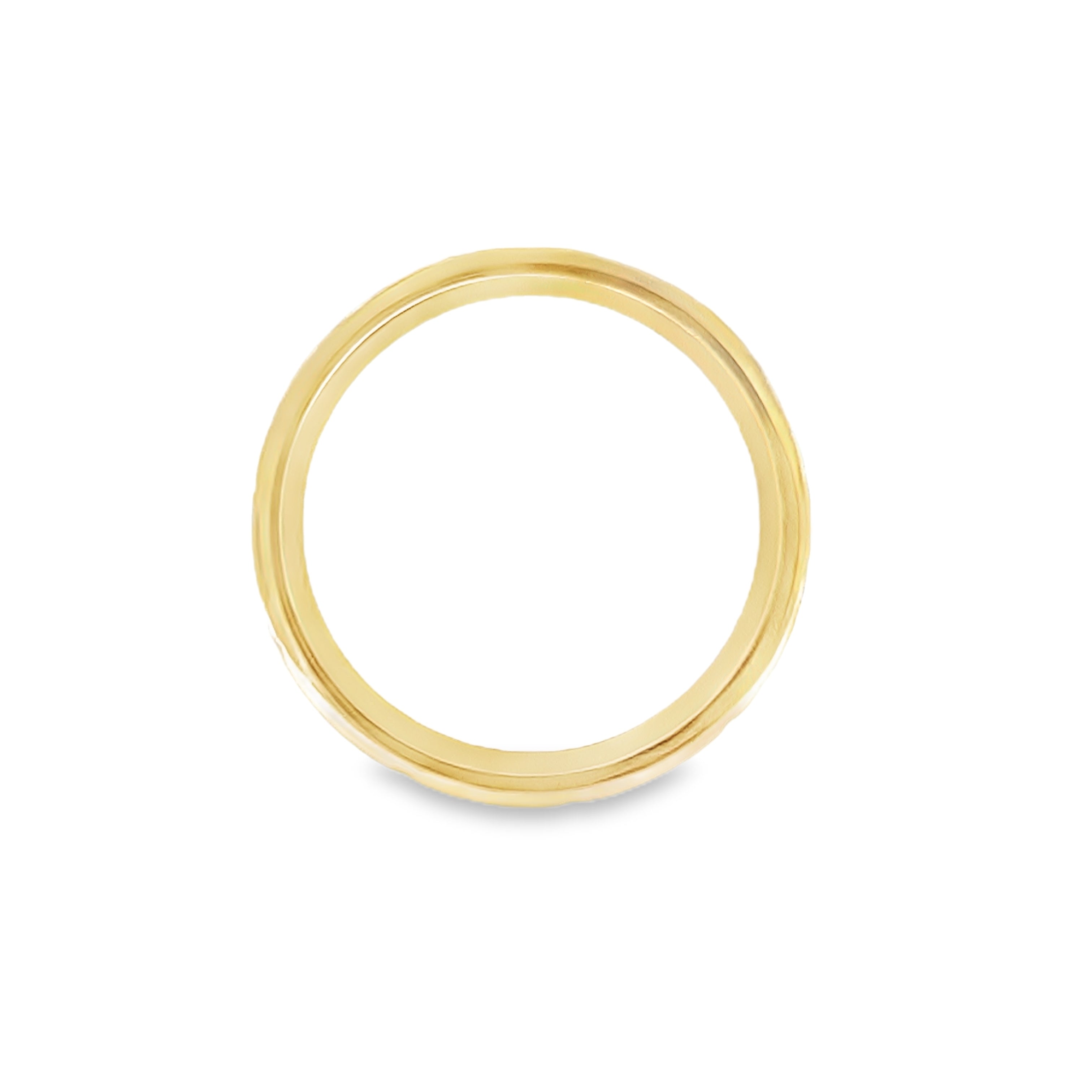 10K Yellow Gold  Greek Style Band Unisex Ring Size 8 2.2Dwt