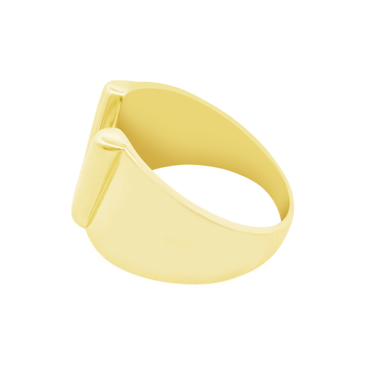 10K Yellow Gold "V" Style Fashion Ring Size 8 2.0Dwt