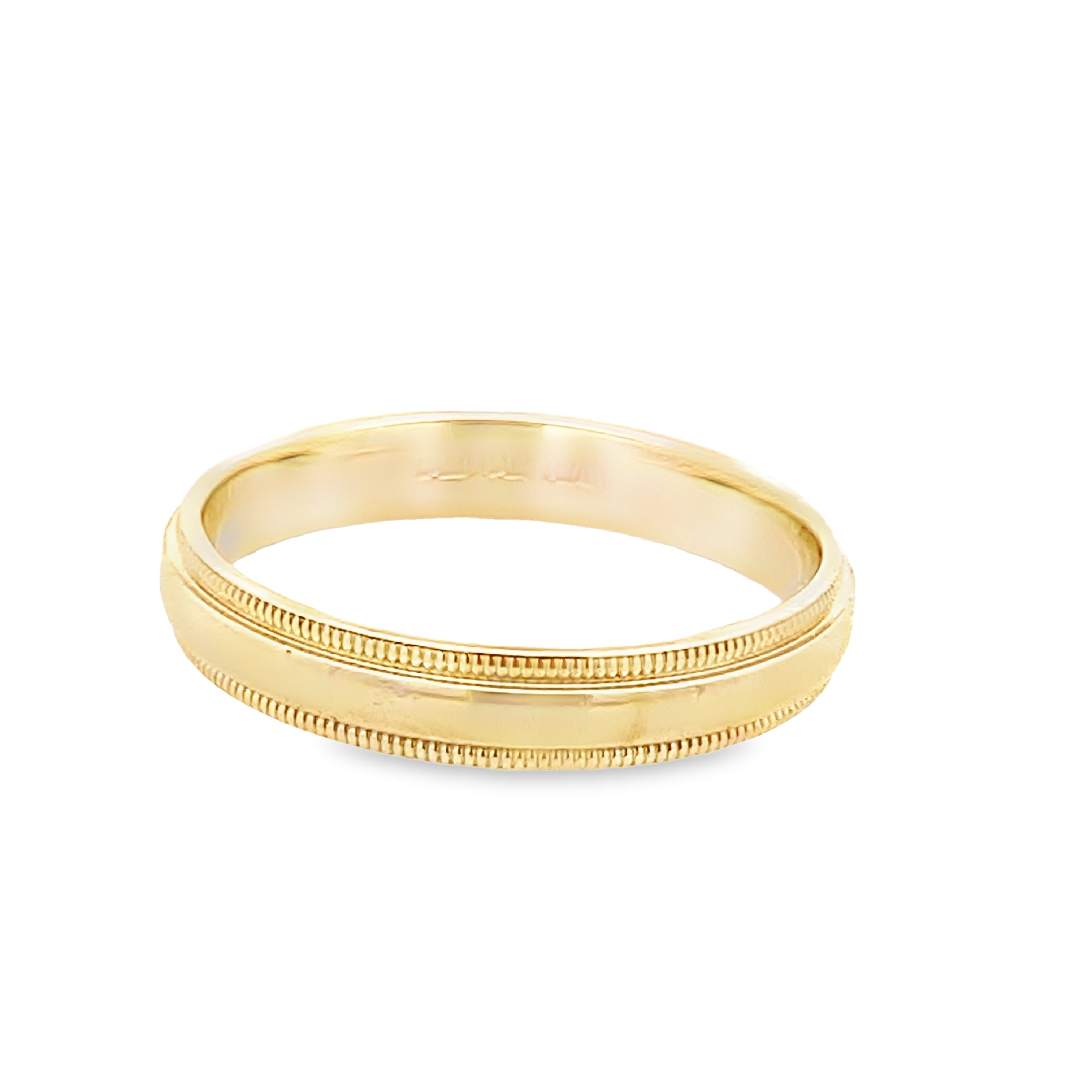 14K Yellow Gold Wedding Band Mens Size 10.5 3.2Dwt