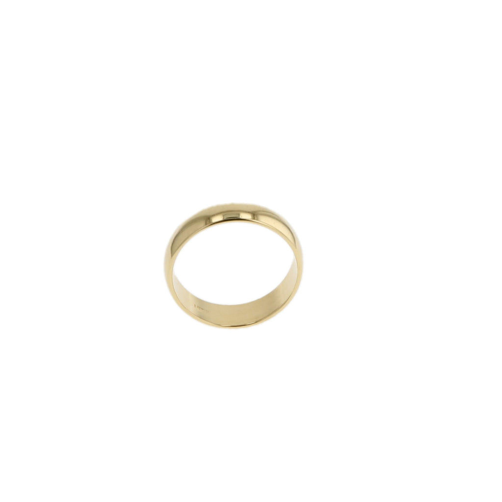 14K Yellow Gold Plain Wedding Band Mens Size 10 3.7Dwt