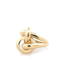 14K Yellow Gold Ladies Fashion Ring Size 7