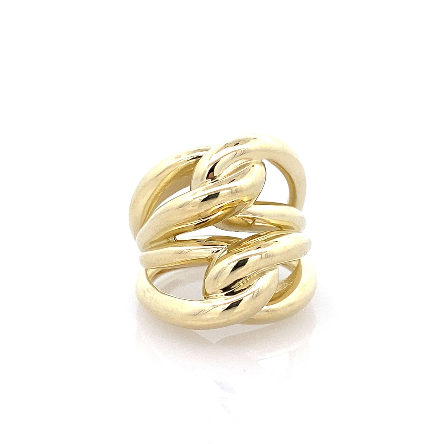 14K Yellow Gold Ladies Fashion Ring Size 6.5