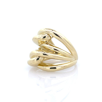 14K Yellow Gold Ladies Fashion Ring Size 6.5