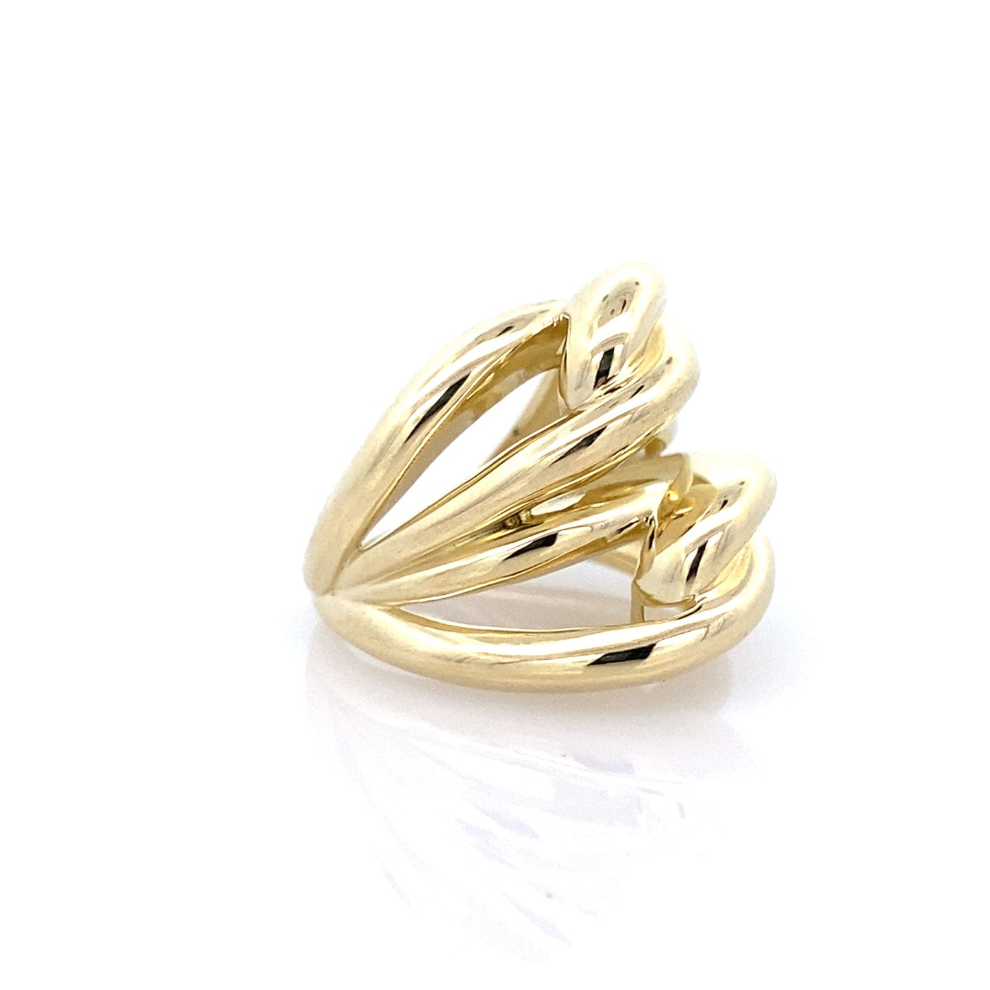 14K Yellow Gold Ladies Fashion Ring Size 6.5