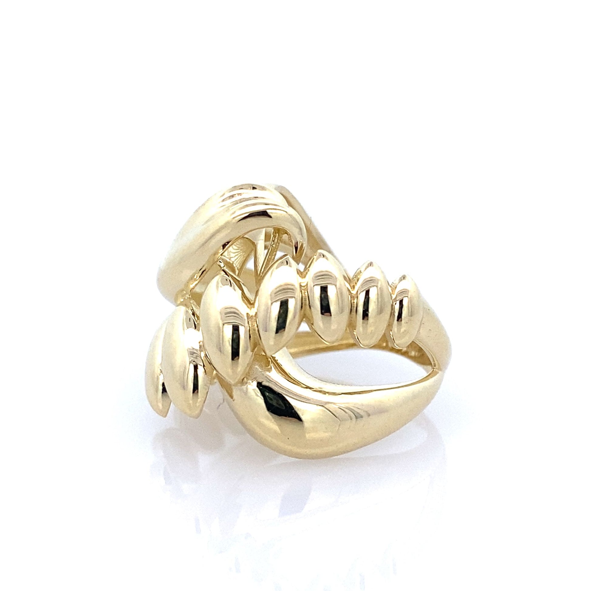 14K Yellow Gold Ladies Fashion Ring Size 6