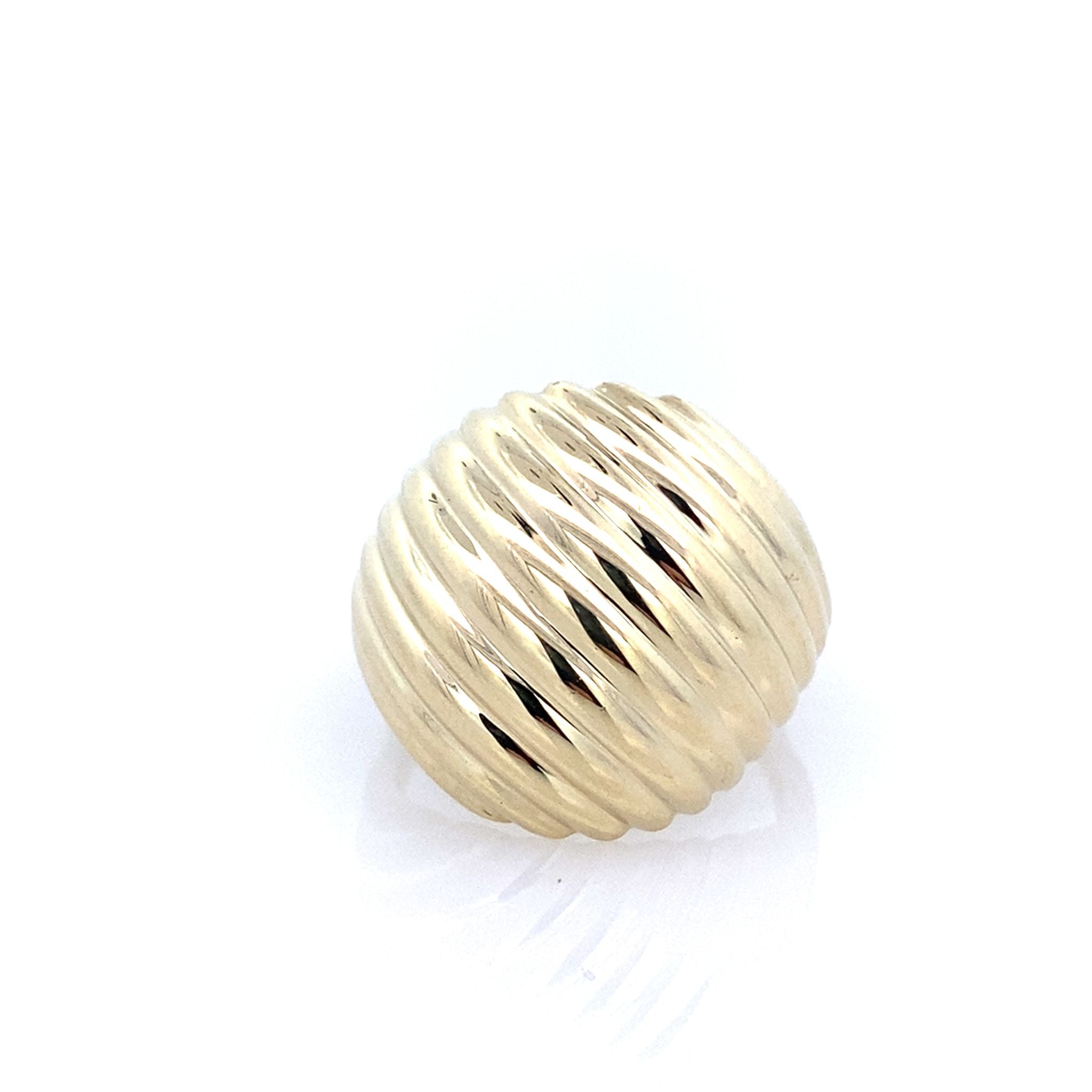 10K Yellow Gold Ladies Fashion Ring Size 7