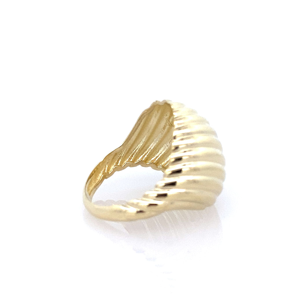 10K Yellow Gold Ladies Fashion Ring Size 7