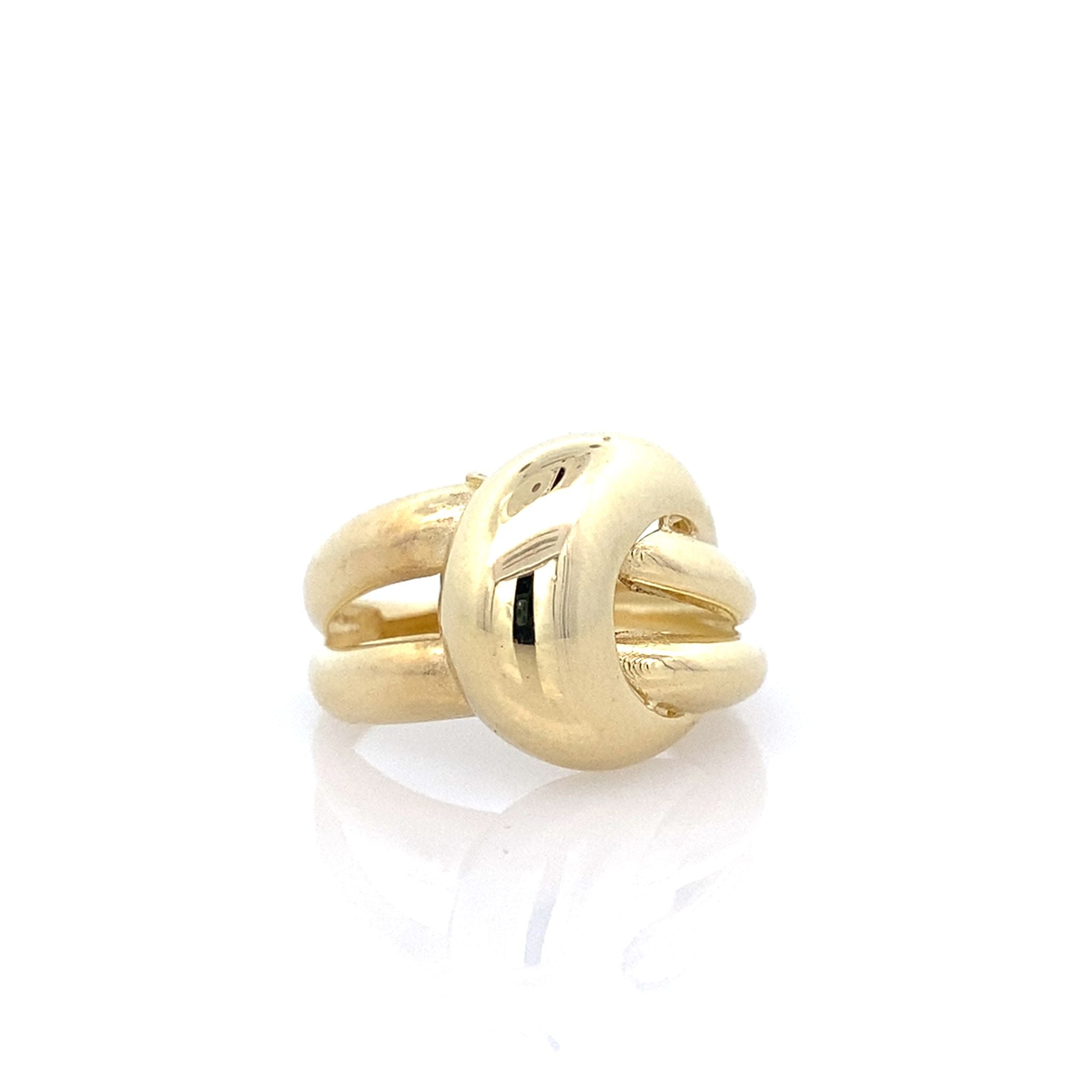 10K Yellow Gold Ladies Fashion Ring Size 7