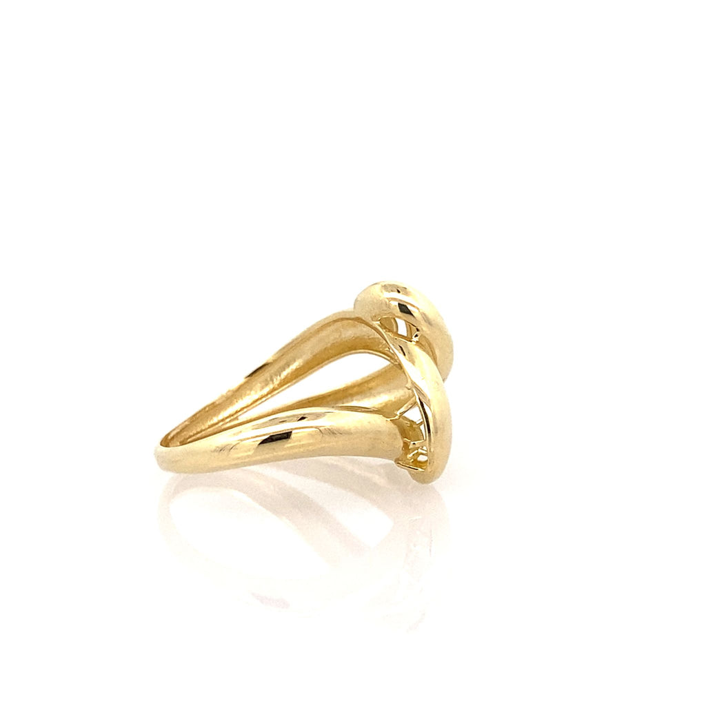 10K Yellow Gold Ladies Fashion Ring Size 7