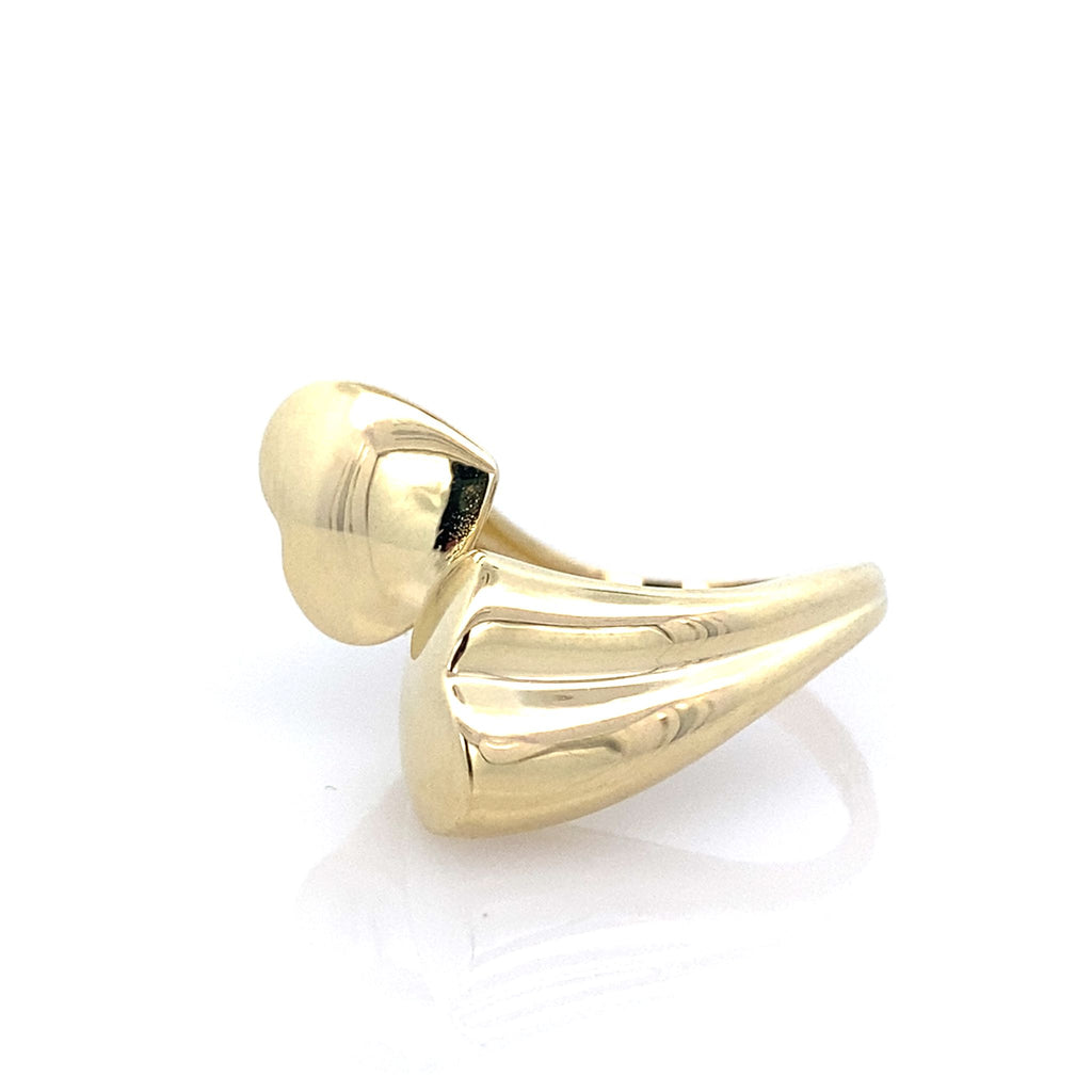 10K Yellow Gold Ladies Fashion Ring Size 7.25