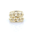 10K Yellow Gold Ladies Fashion Ring Size 7