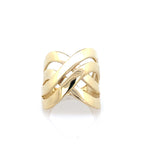 10K Yellow Gold Ladies Fashion Ring Size 6.25