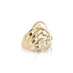 10K Yellow Gold Ladies Fashion Ring Size 7