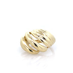 10K Yellow Gold Ladies Fashion Ring Size 7