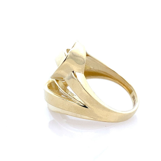 10K Yellow Gold Ladies Fashion Ring Size 7.5