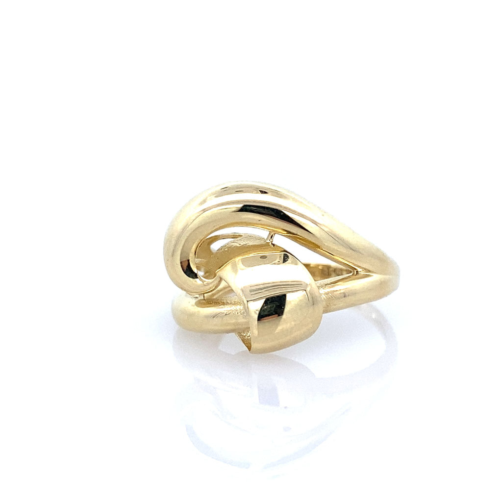10K Yellow Gold Ladies Fashion Ring Size 8