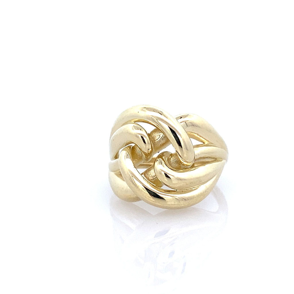 10K Yellow Gold Ladies Fashion Ring Size 7