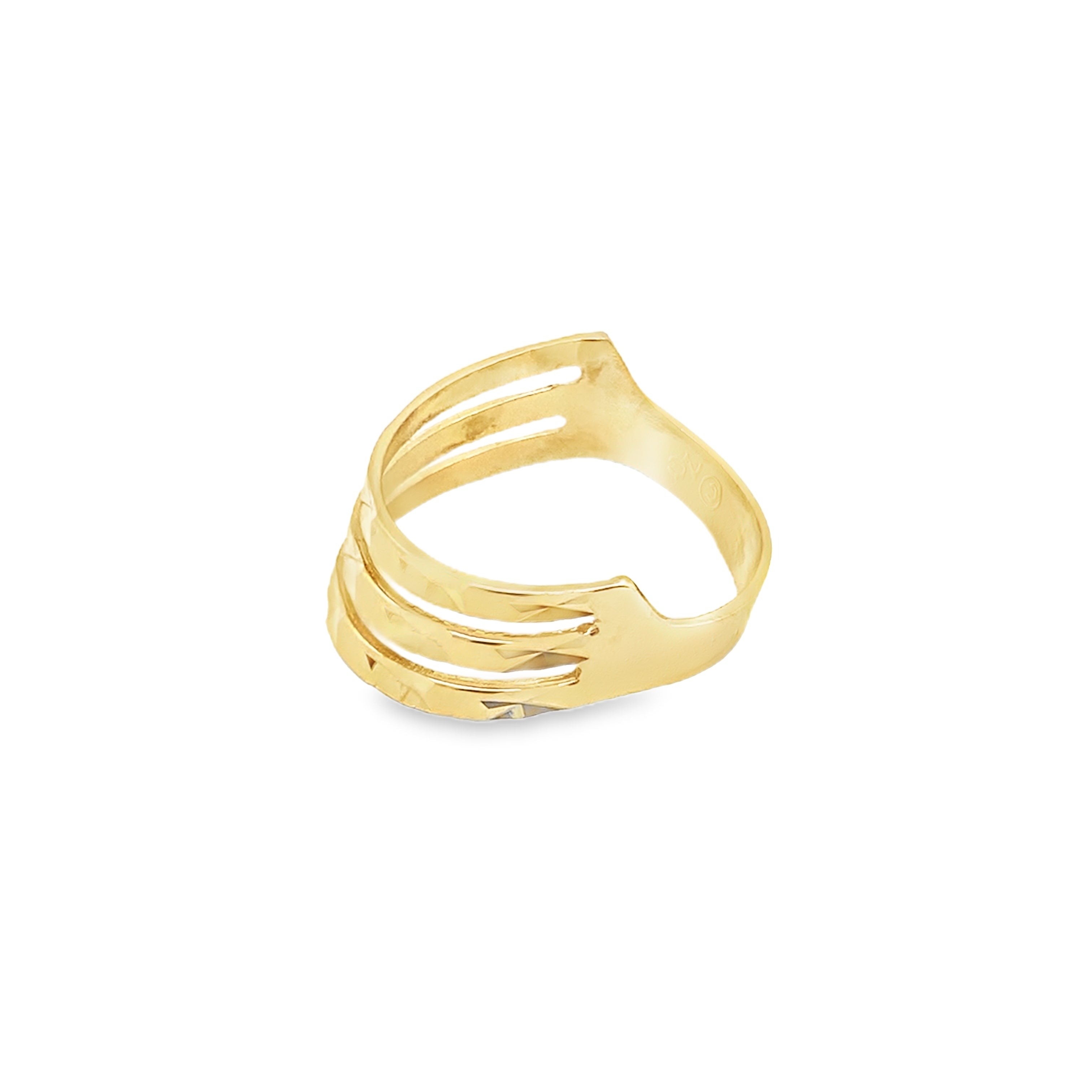 14K Yellow Gold Lds Fashion Ring Size 8 1.8Dwt