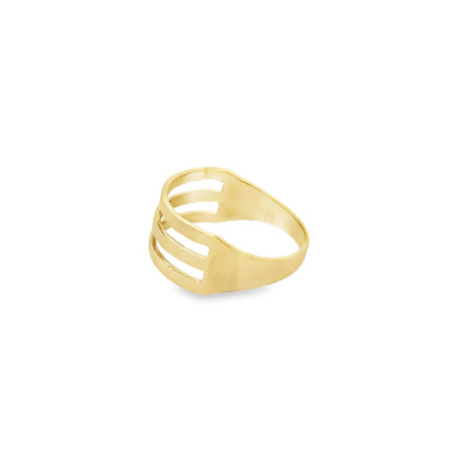 14K Yellow Gold Lds Fashion Ring Size 7.5 1.6Dwt