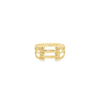 14K Yellow Gold Lds Fashion Ring Size 7 1.5Dwt