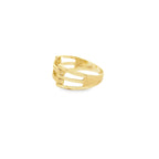 14K Yellow Gold Lds Fashion Ring Size 7 1.5Dwt