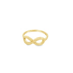 10K Yellow Gold Ladies Infinity Fashion Rings Size 6.5  1.2Dwt