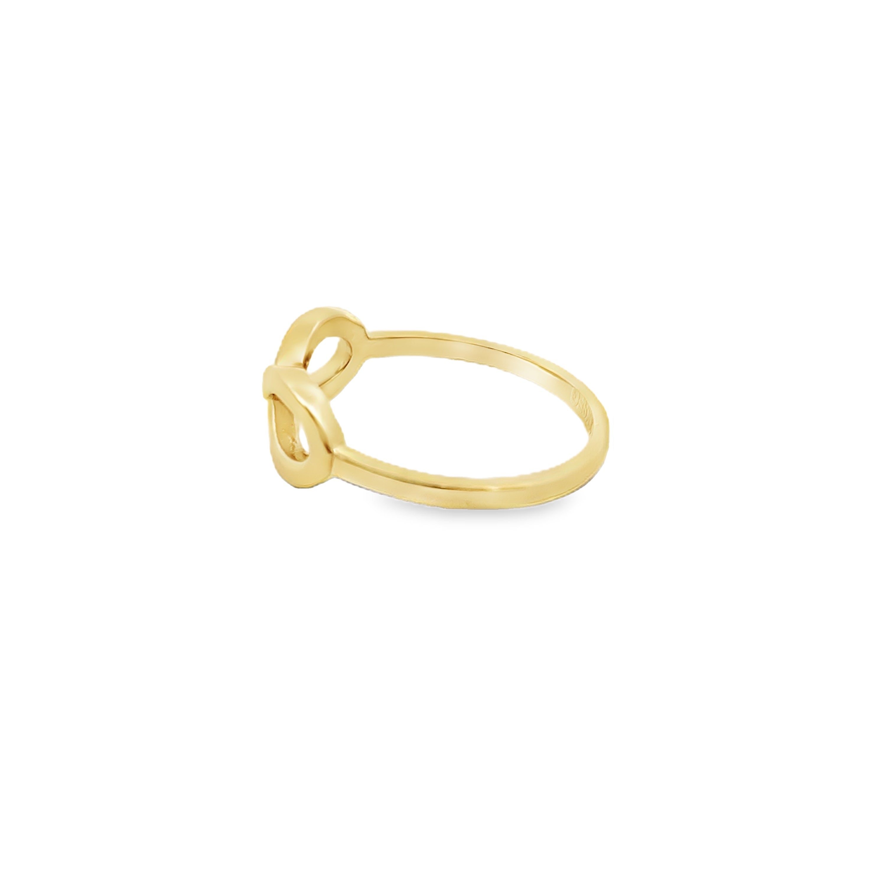 10K Yellow Gold Ladies Infinity Fashion Rings Size 6.5  1.2Dwt