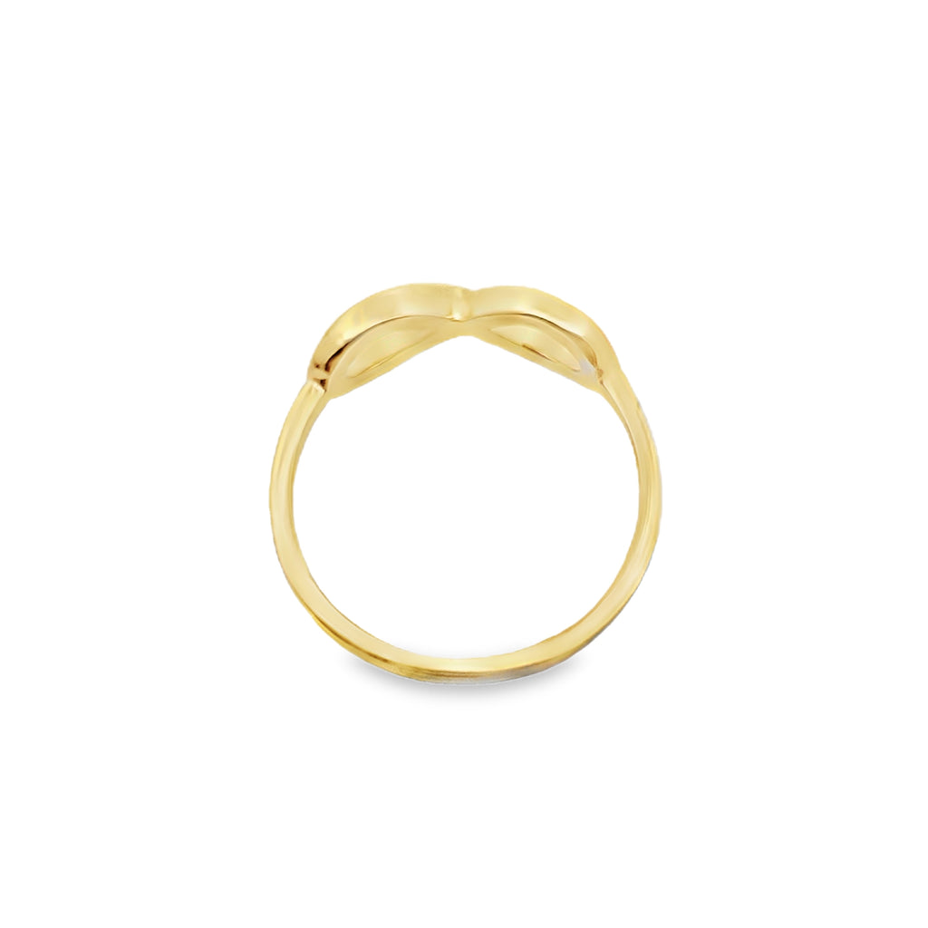 10K Yellow Gold Ladies Infinity Fashion Rings Size 6.5  1.2Dwt