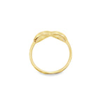 10K Yellow Gold Ladies Infinity Fashion Rings Size 6.5  1.2Dwt