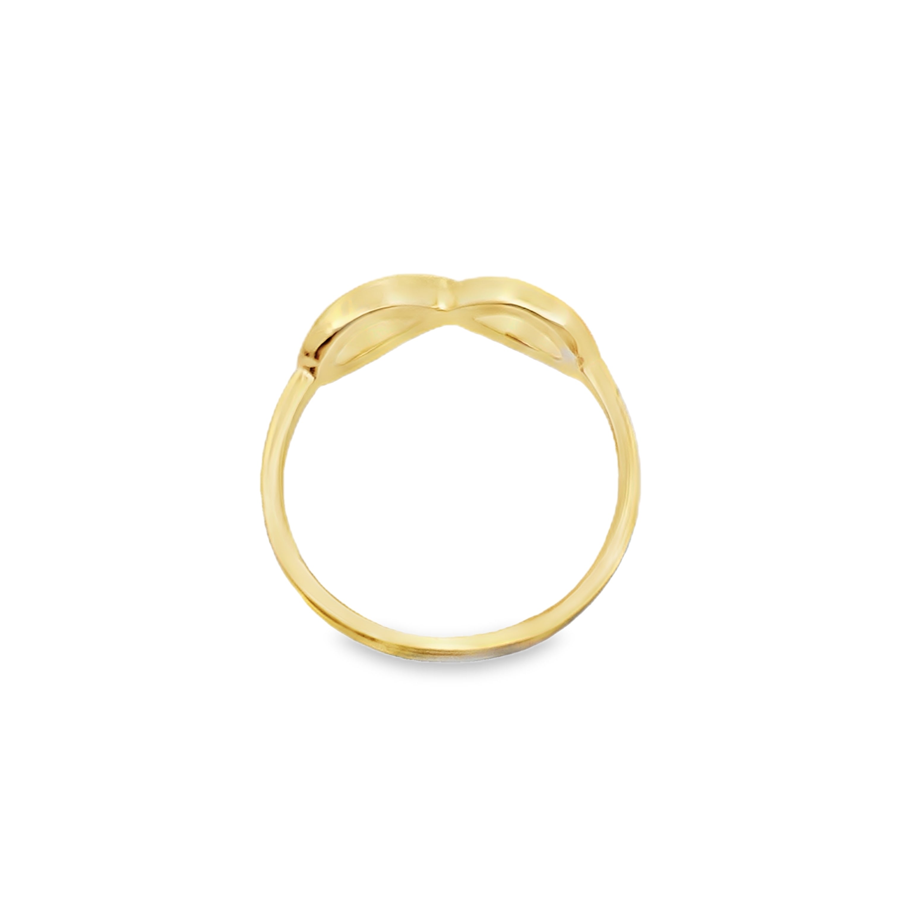 10K Yellow Gold Ladies Infinity Fashion Rings Size 6.5  1.2Dwt