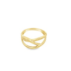 10K Yellow Gold Ladies Free Form Fashion Rings Size 7.75 1.3Dwt