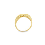 10K Yellow Gold Ladies Free Form Fashion Rings Size 7.75 1.3Dwt