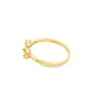 14K Yellow Gold Ladies Sunburst Small Flower Ring Size 7 1.2Dwt