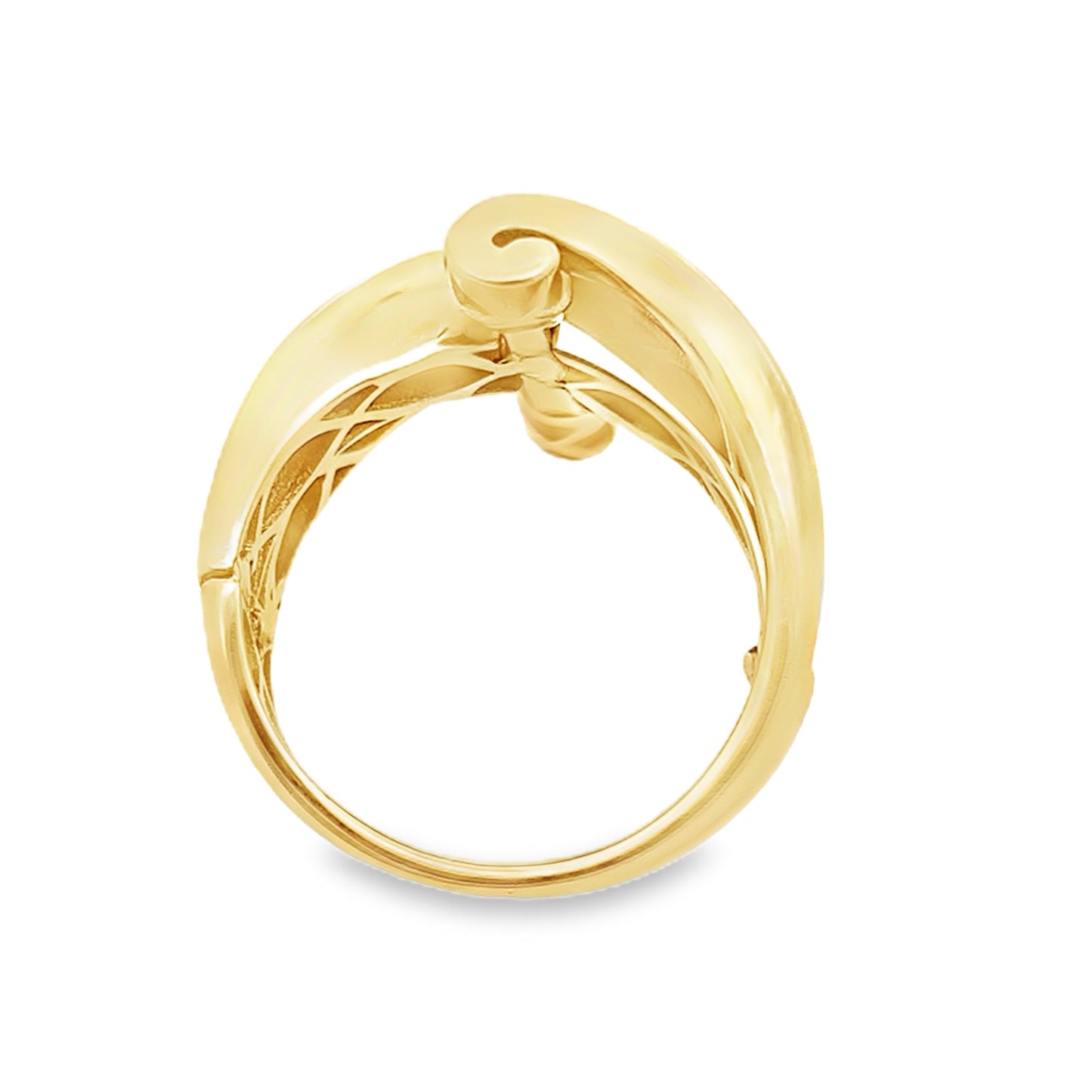 14K Yellow Gold Fashion Ring Size 7 2.9Dwt