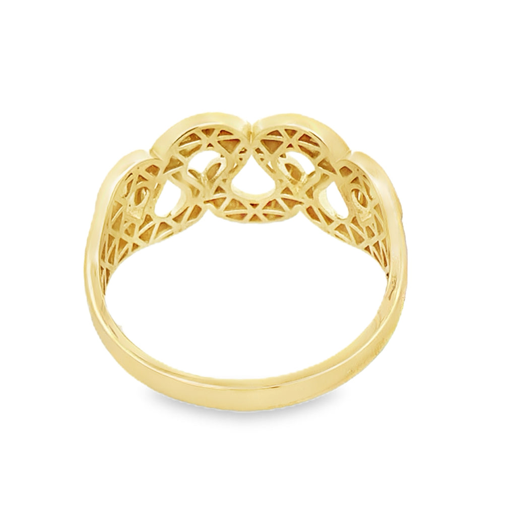 14K Yellow Gold Fashion Ring Size 12 2.7Dwt