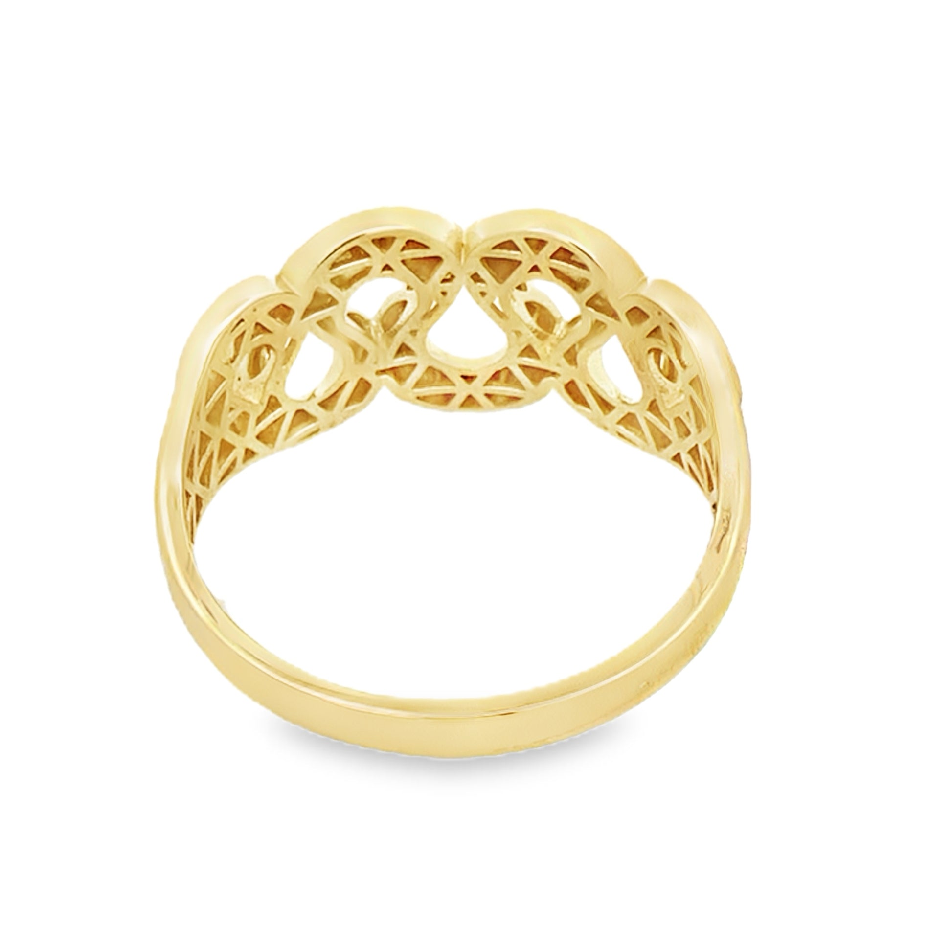 14K Yellow Gold Fashion Ring Size 12 2.7Dwt