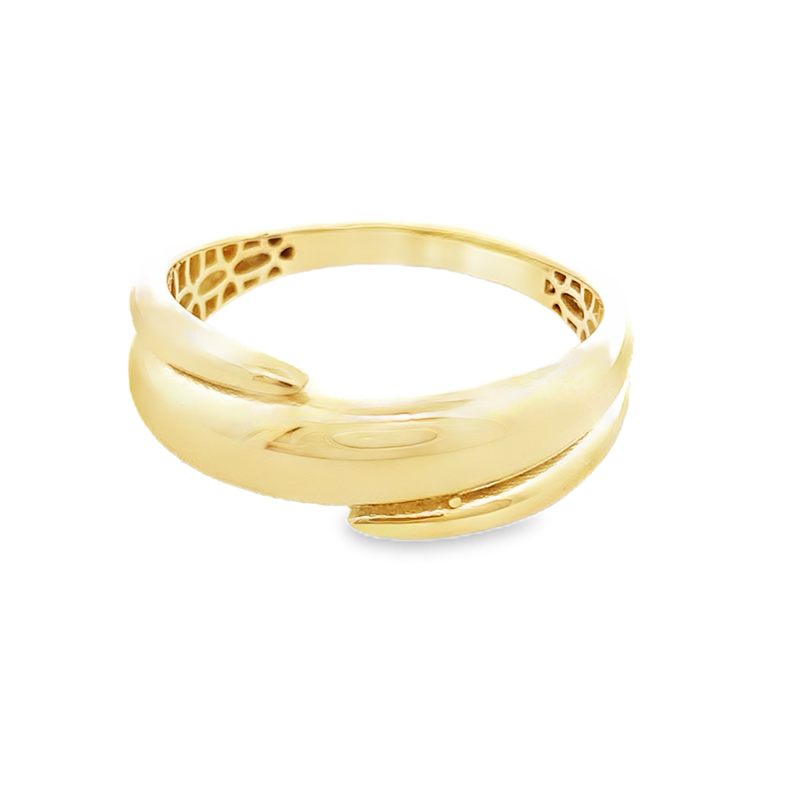 14K Yellow Gold Fashion Ring Size 11 2.2Dwt