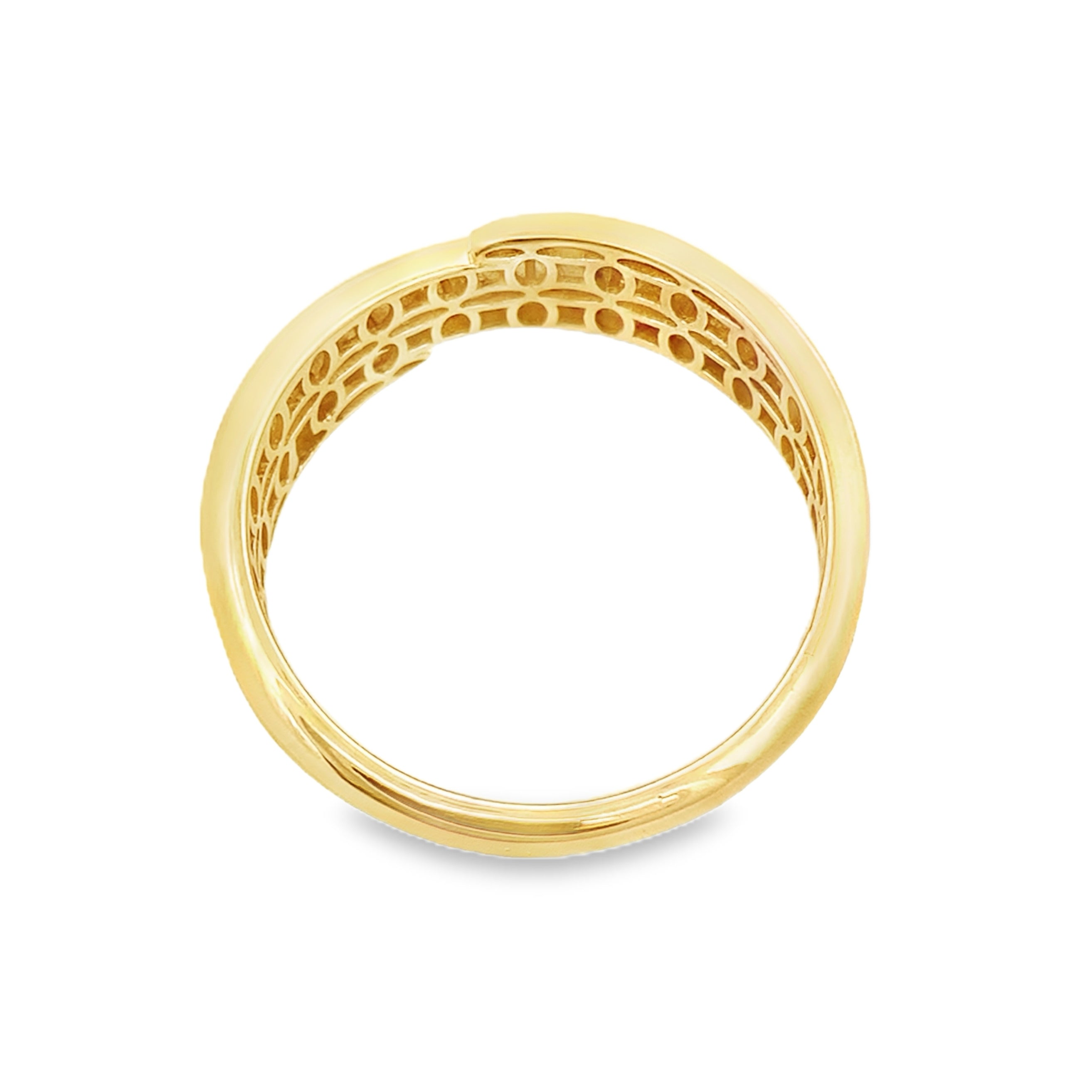 14K Yellow Gold Fashion Ring Size 11 2.2Dwt