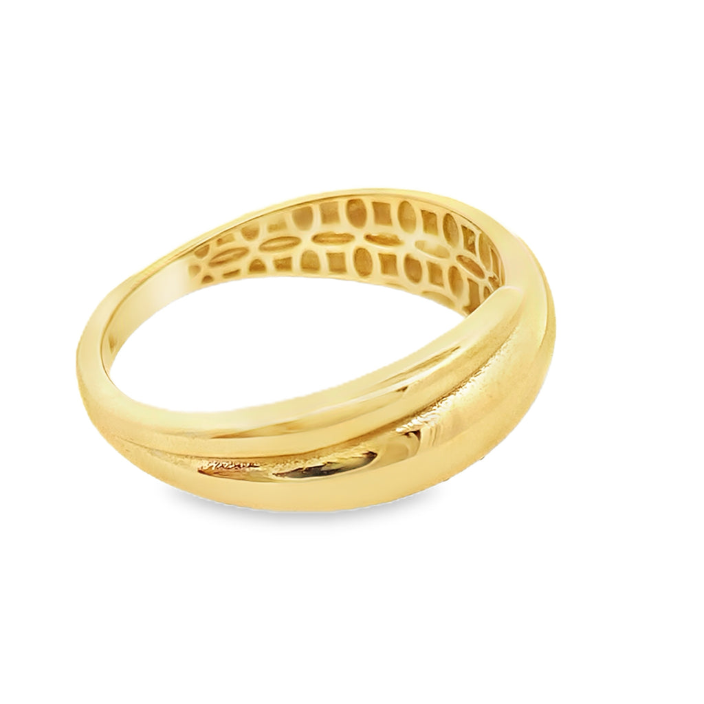 14K Yellow Gold Fashion Ring Size 11 2.2Dwt