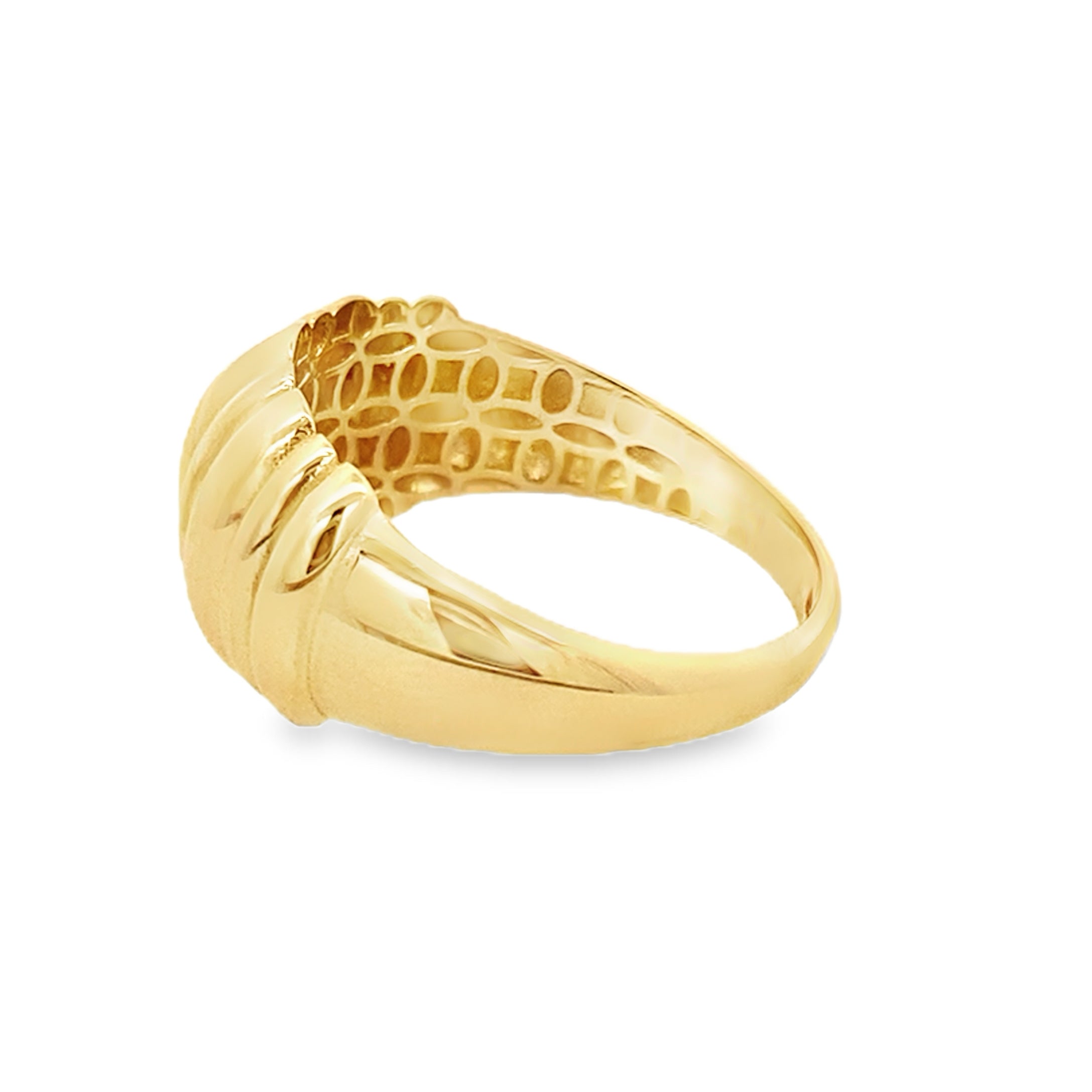 14K Yellow Gold Fashion Ring Size 11 2.4Dwt