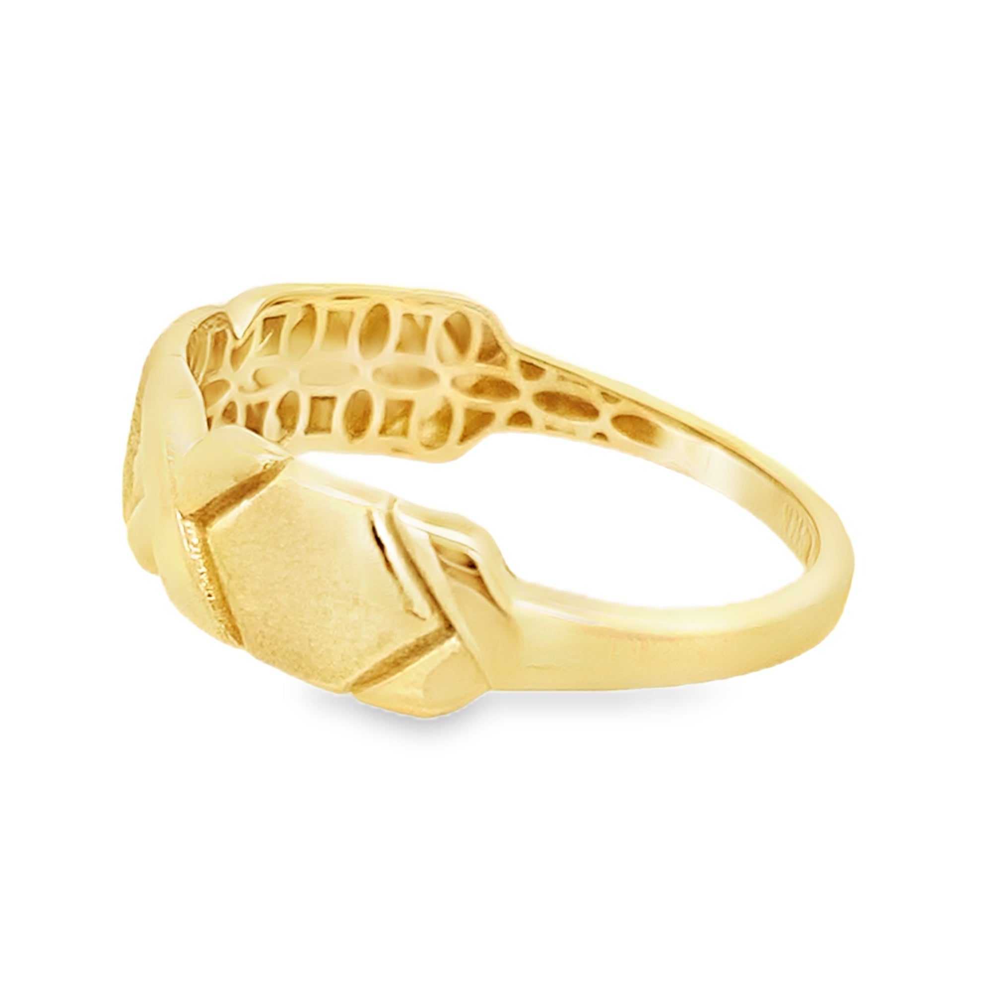 14K Yellow Gold Fashion Ring Size 12 1.7Dwt