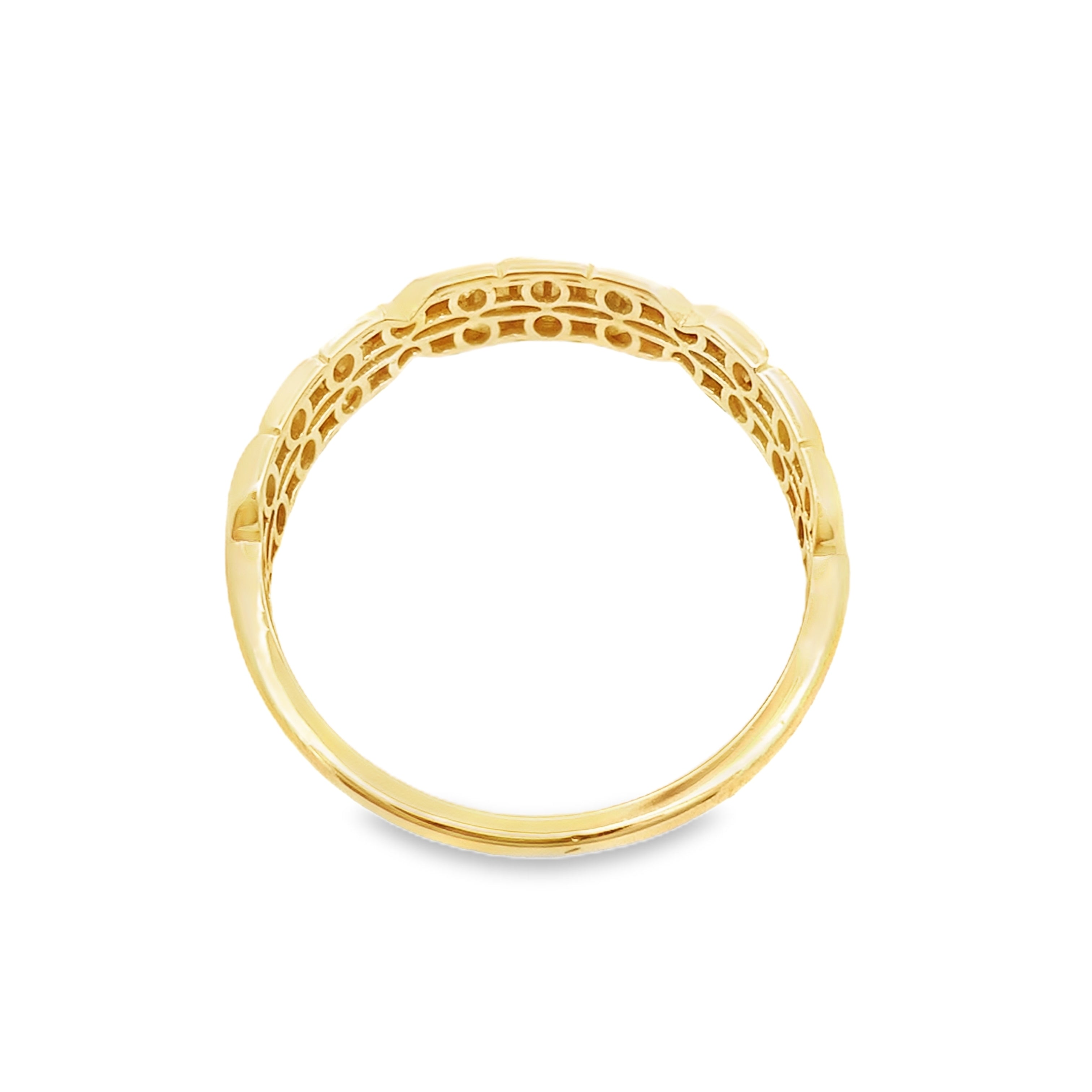 14K Yellow Gold Fashion Ring Size 12 1.7Dwt