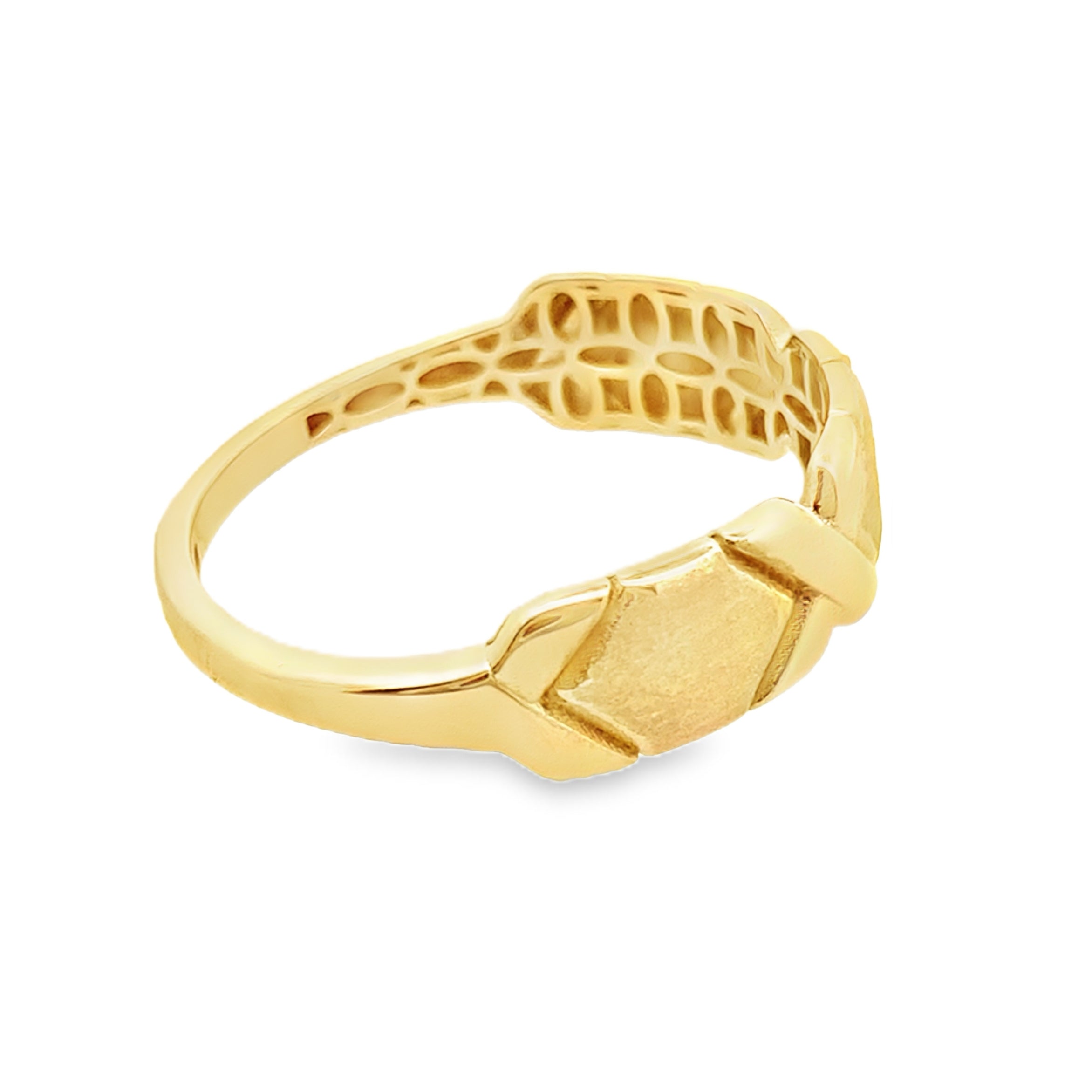 14K Yellow Gold Fashion Ring Size 12 1.7Dwt