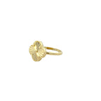10K Yellow Gold Flower Fashion Ring Size 8 1.4Dwt