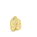 10K Yellow Gold Nugget Style Fashion Ring Size 6.5 2.7Dwt