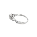 0.25Ct 14K White Gold Diamond Engagement Ring Size 7 1.6Dwt