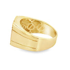 14K Yellow Gold Mens Screw Style Fashion Ring Size 12.5 4.2Dwt