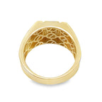 14K Yellow Gold Mens Screw Style Fashion Ring Size 12.5 4.2Dwt