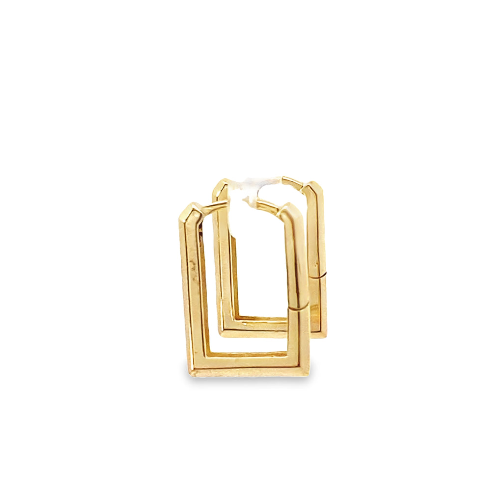 14K Yellow Gold Medium Hoops Earrings 1.5Dwt