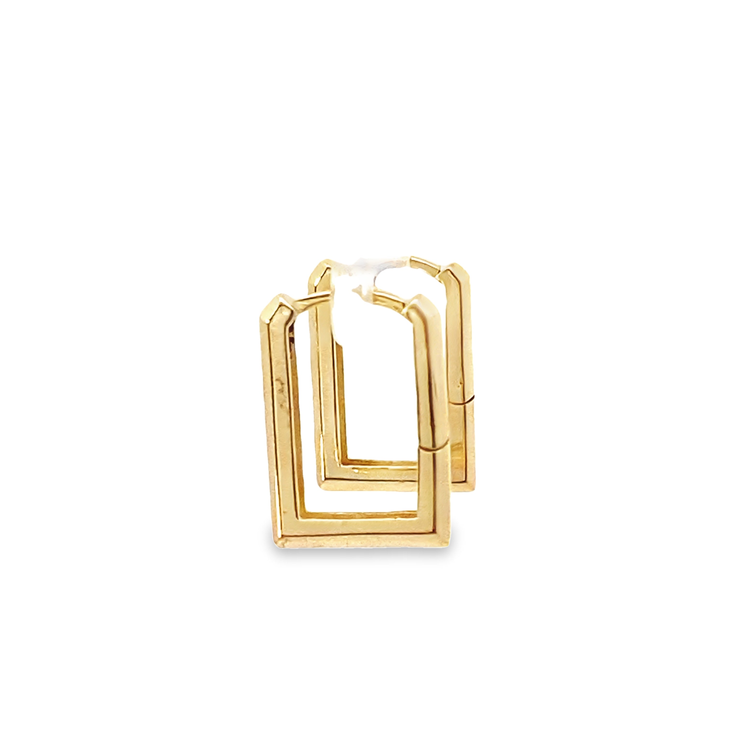 14K Yellow Gold Medium Hoops Earrings 1.5Dwt